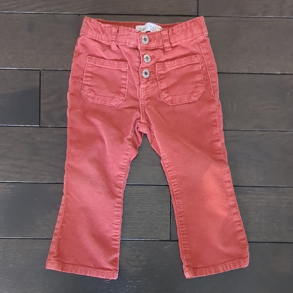 Kids Red Corduroy Pants
